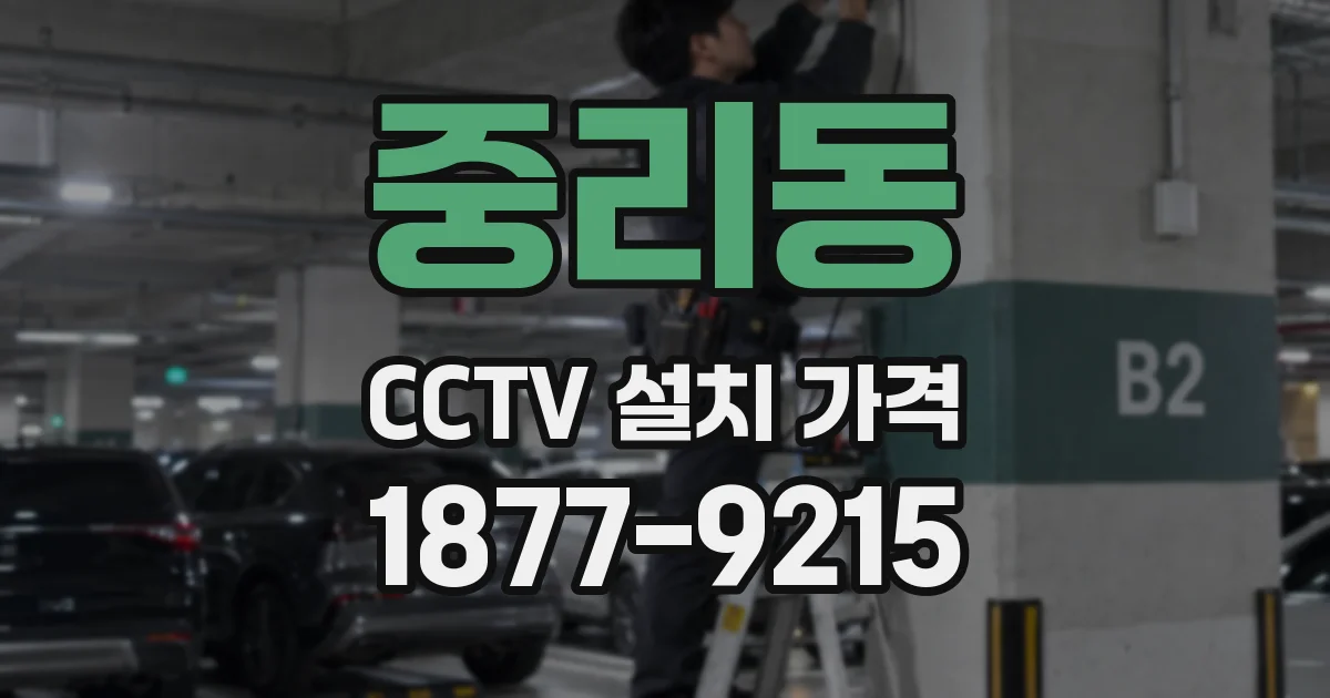 중리동 CCTV 설치 가격