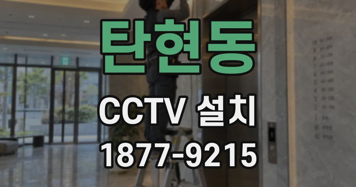 탄현동 CCTV 설치