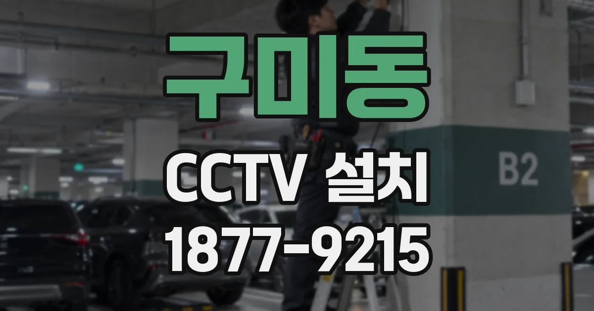구미동 CCTV 설치