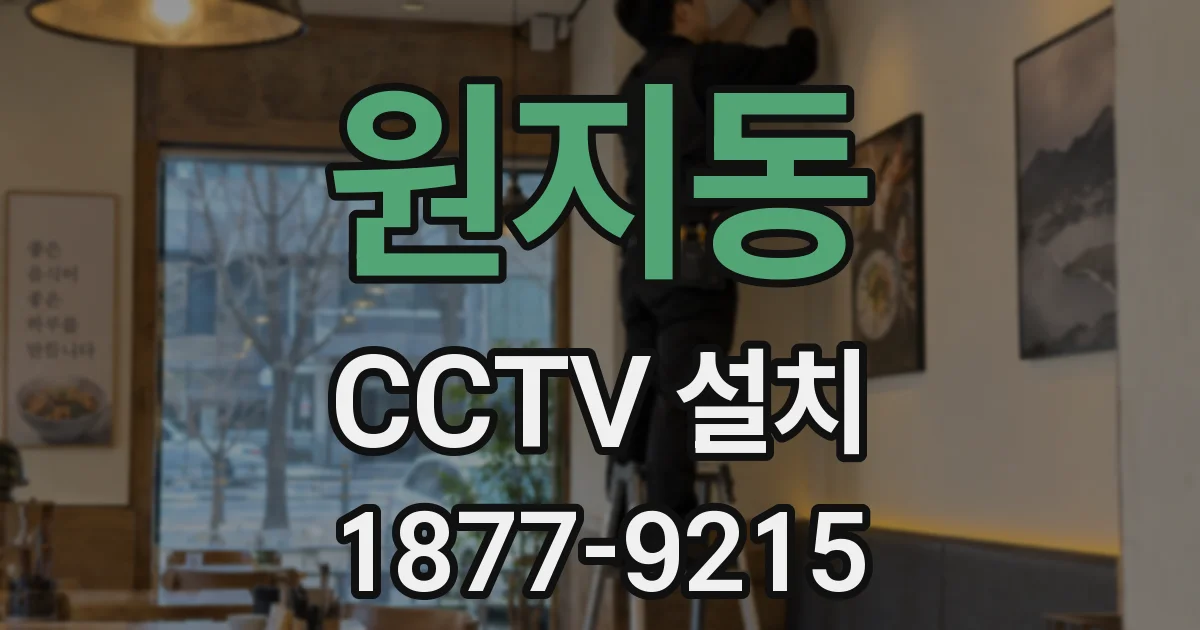 원지동 CCTV 설치