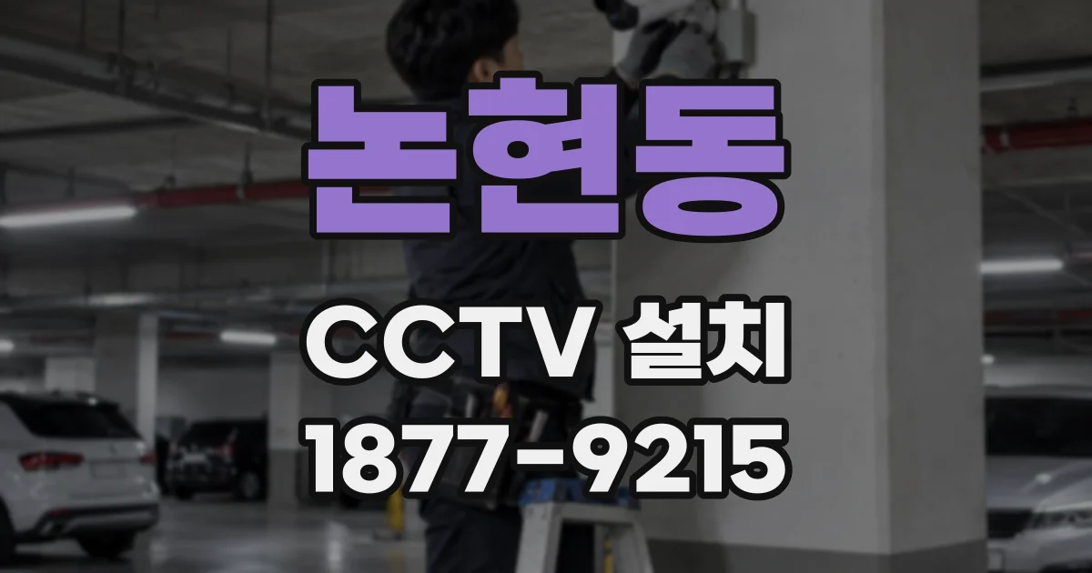 논현동 CCTV 설치