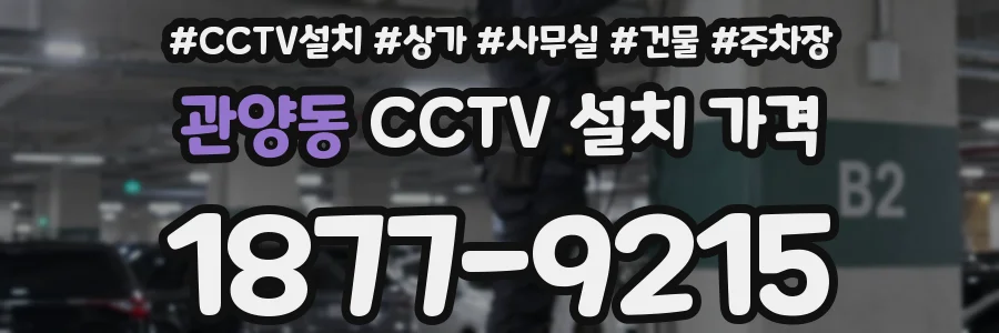 관양동 CCTV 설치 가격