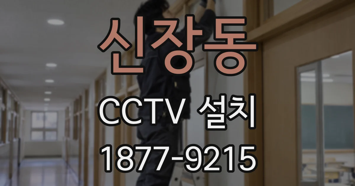 신장동 CCTV 설치