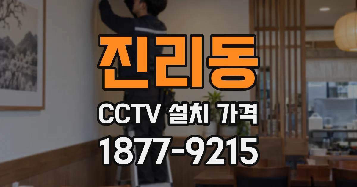 진리동 CCTV 설치 가격