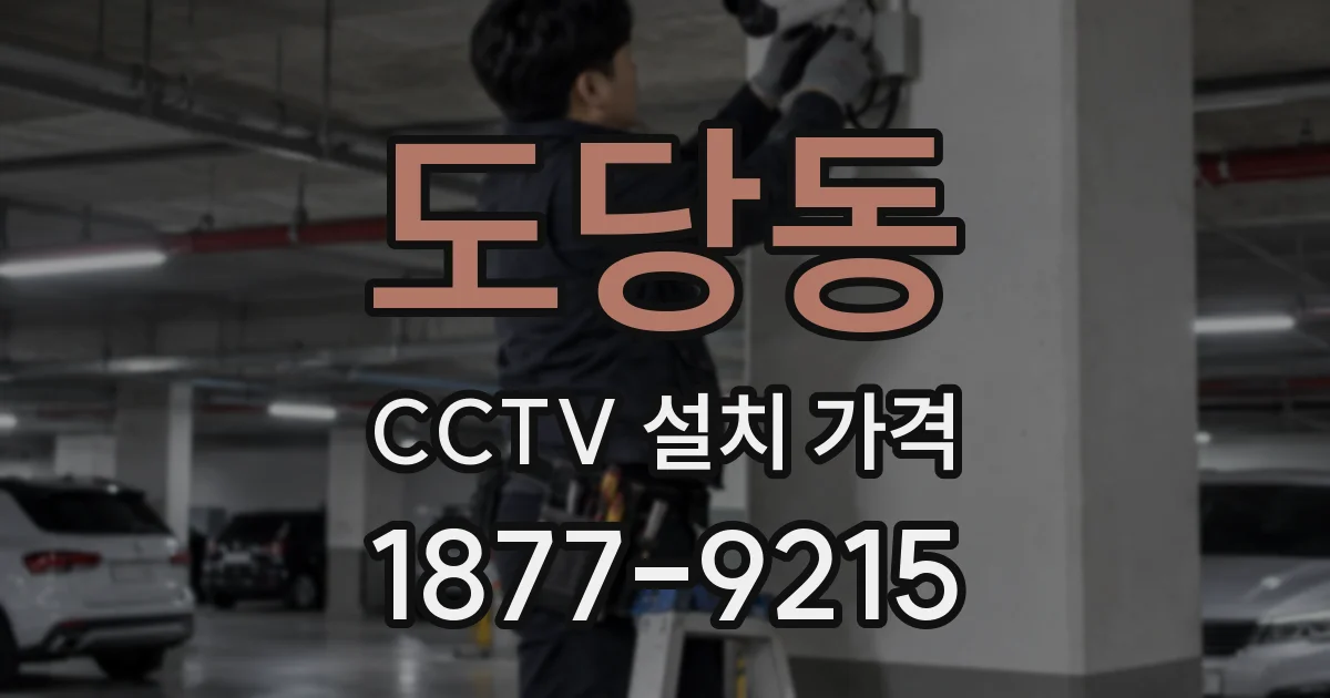 도당동 CCTV 설치 가격