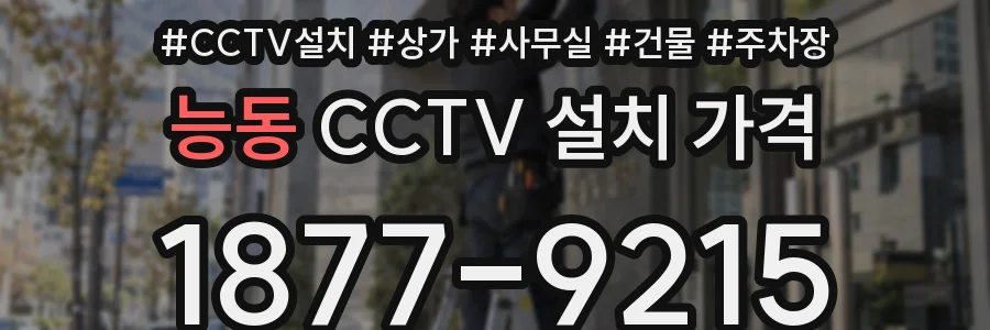 능동 CCTV 설치 가격