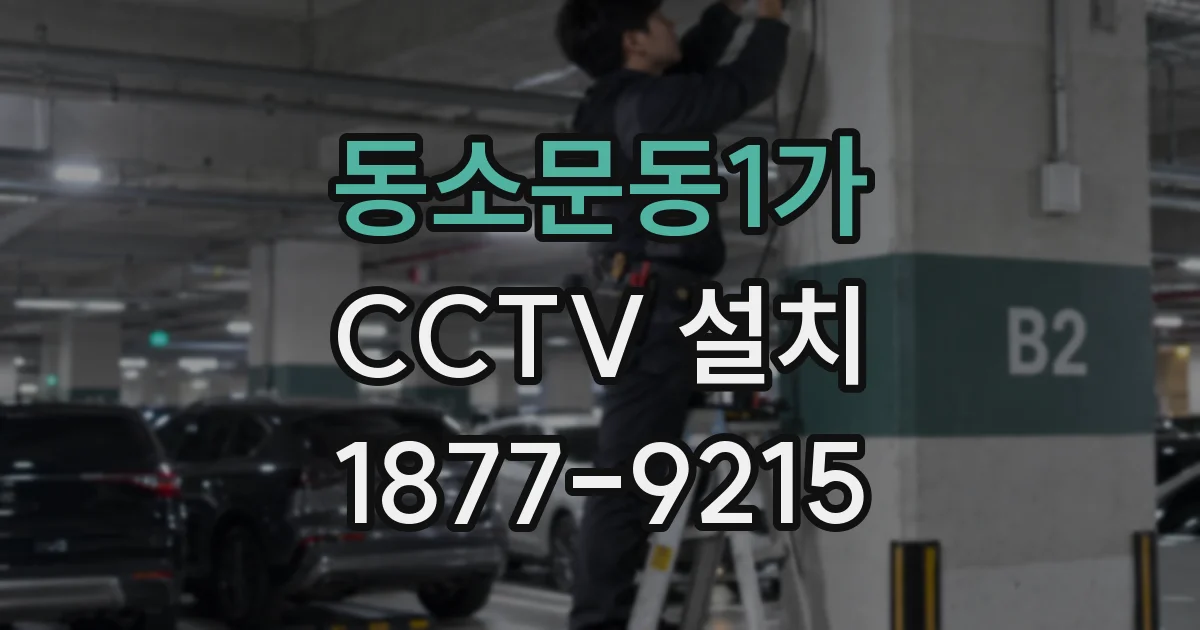동소문동1가 CCTV 설치