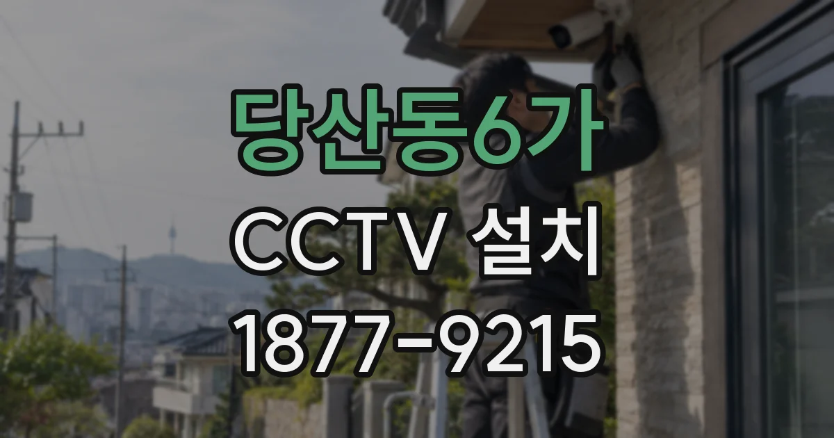 당산동6가 CCTV 설치