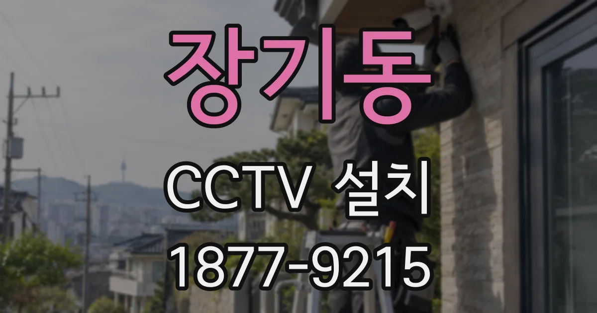 장기동 CCTV 설치