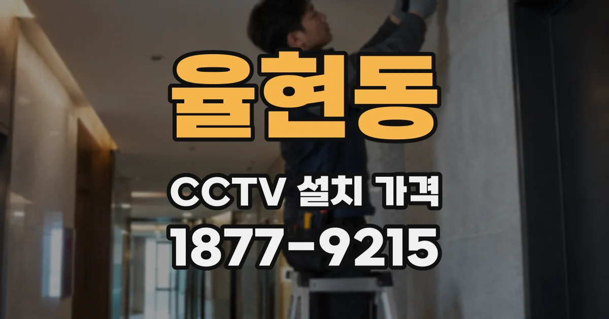 율현동 CCTV 설치 가격