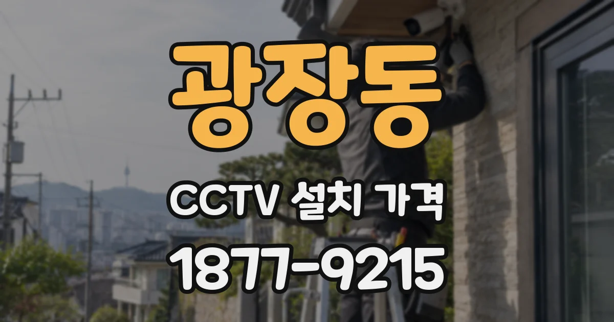 광장동 CCTV 설치 가격