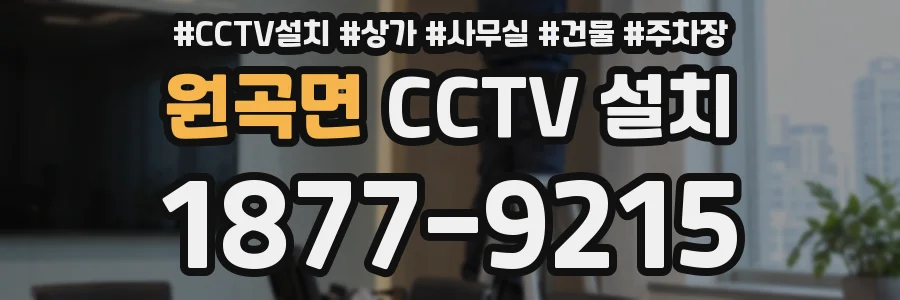 원곡면 CCTV 설치