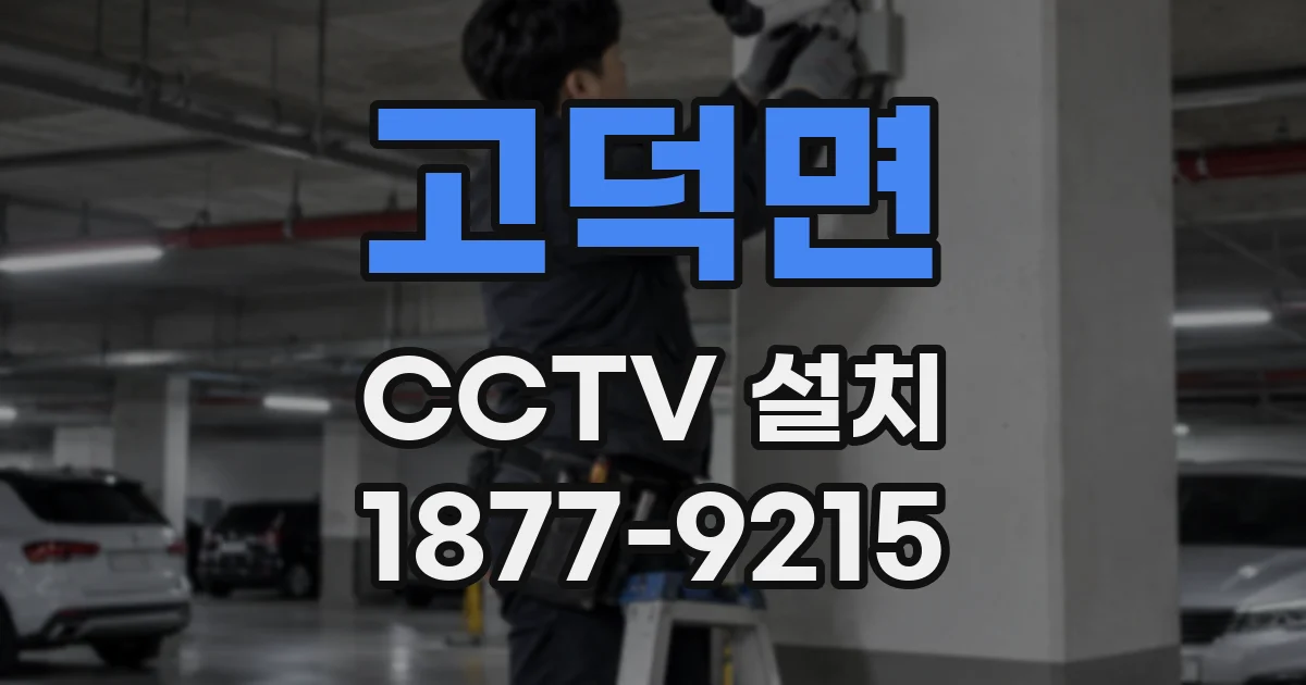 고덕면 CCTV 설치