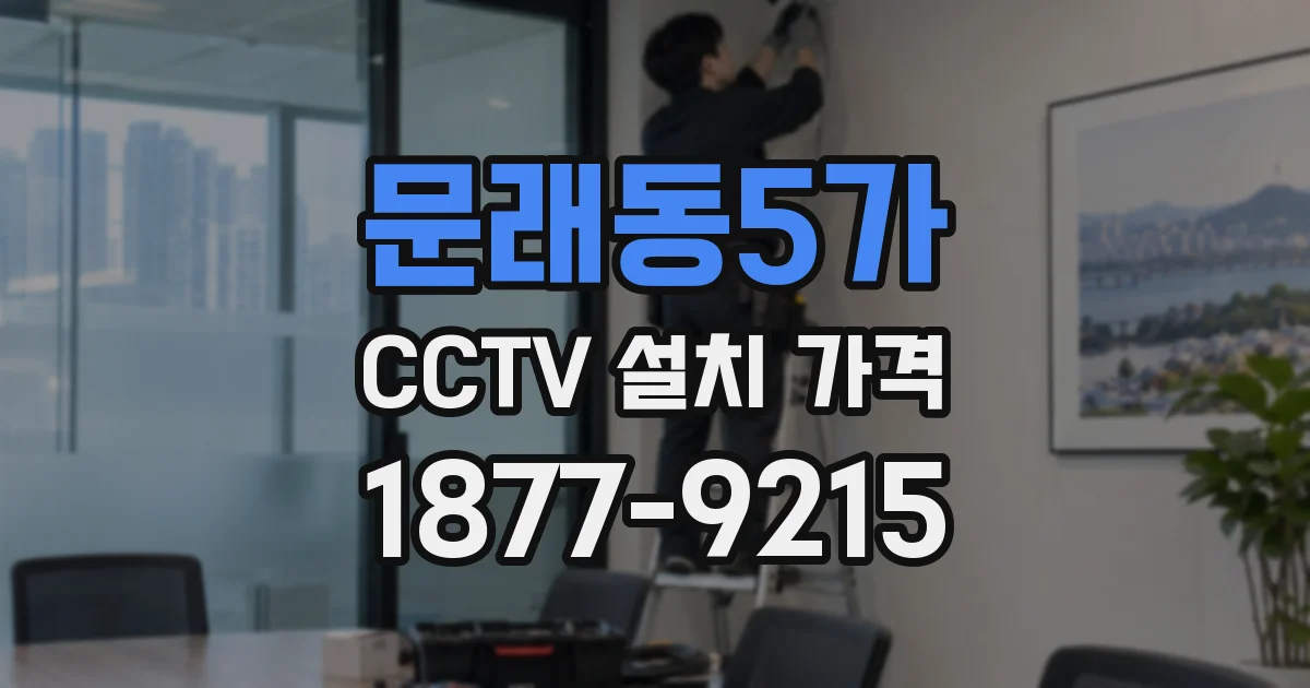 문래동5가 CCTV 설치 가격