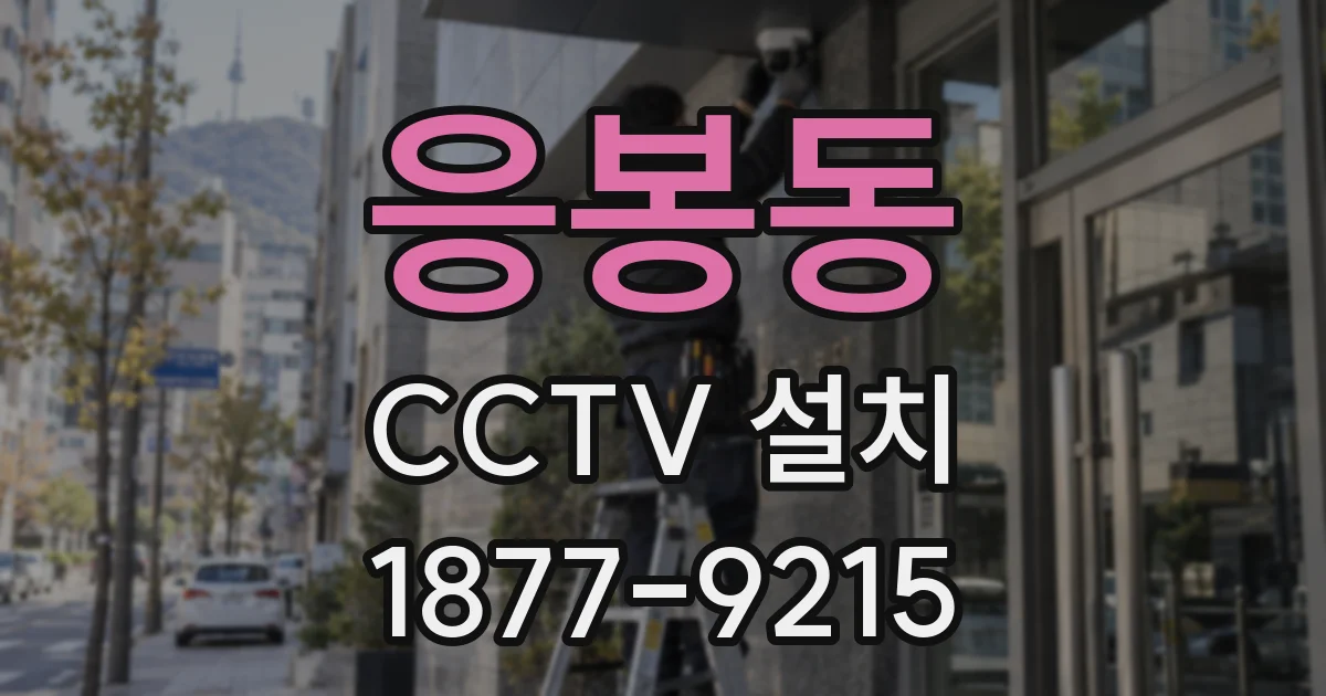 응봉동 CCTV 설치