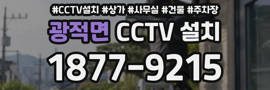 광적면 CCTV 설치