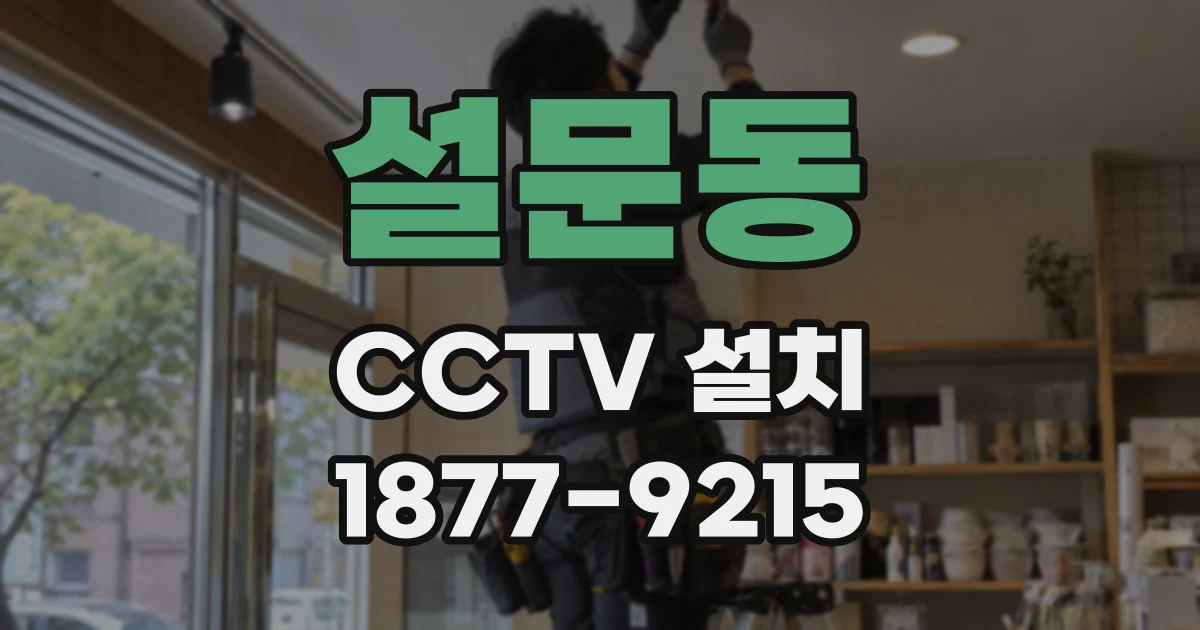 설문동 CCTV 설치