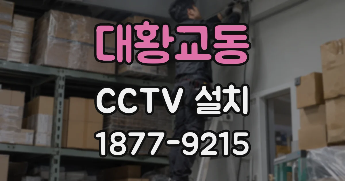대황교동 CCTV 설치