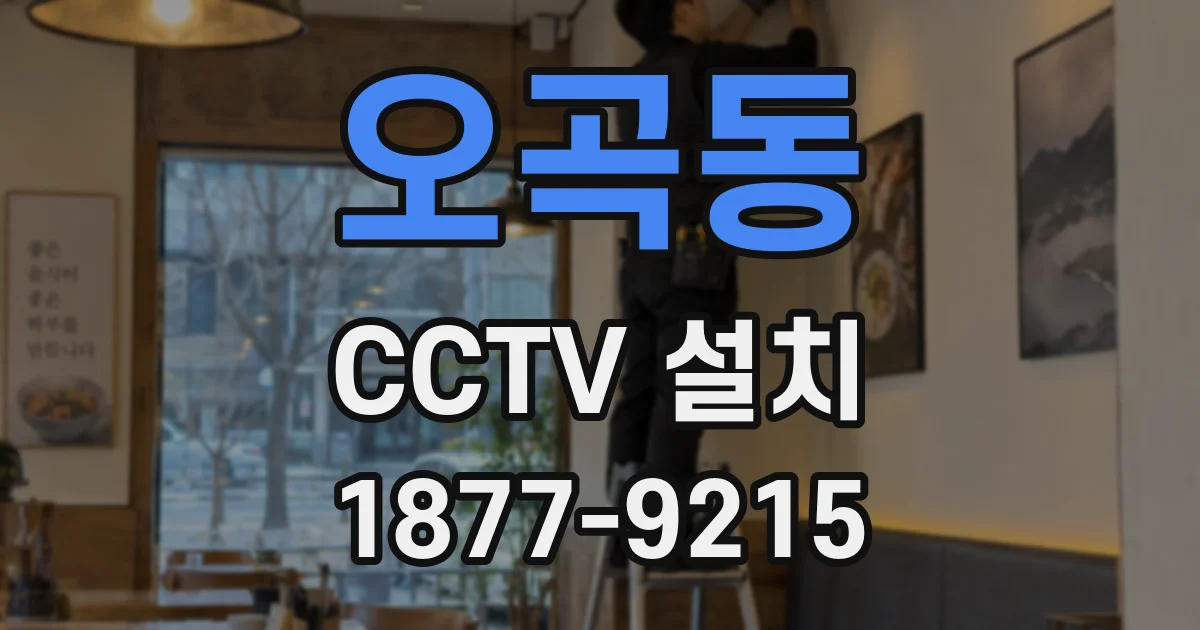 오곡동 CCTV 설치
