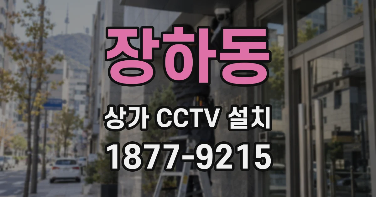 장하동 상가 CCTV 설치