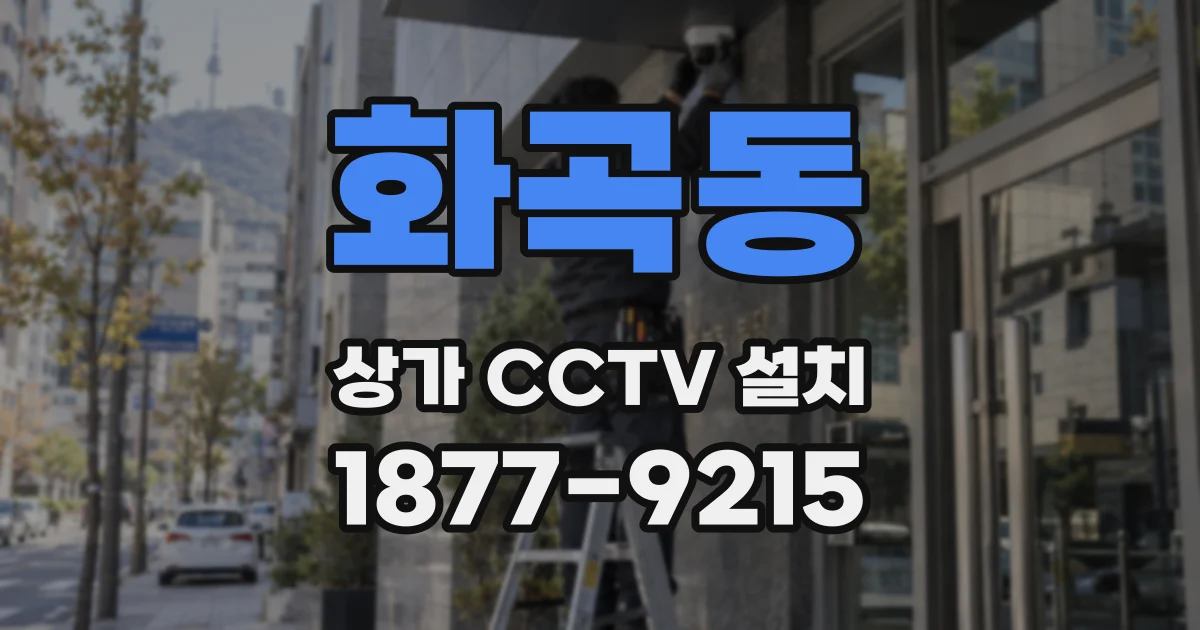 화곡동 상가 CCTV 설치