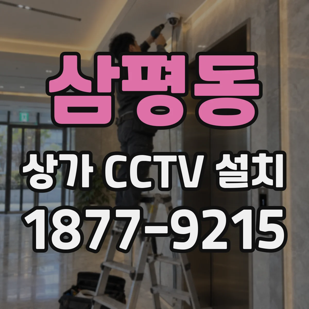 삼평동 상가 CCTV 설치