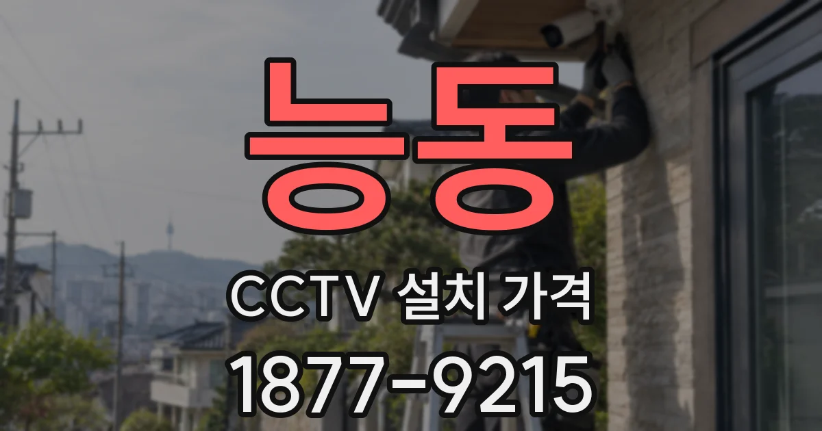 능동 CCTV 설치 가격