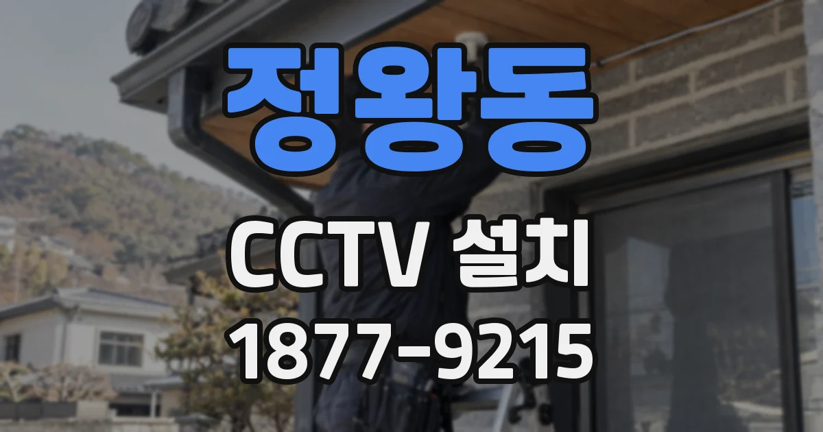 정왕동 CCTV 설치