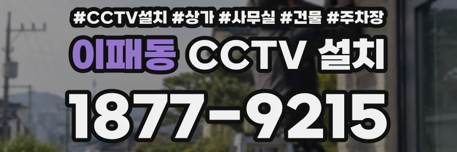 이패동 CCTV 설치