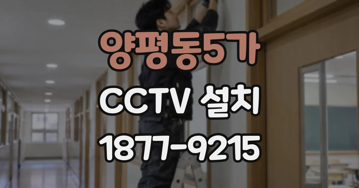 양평동5가 CCTV 설치