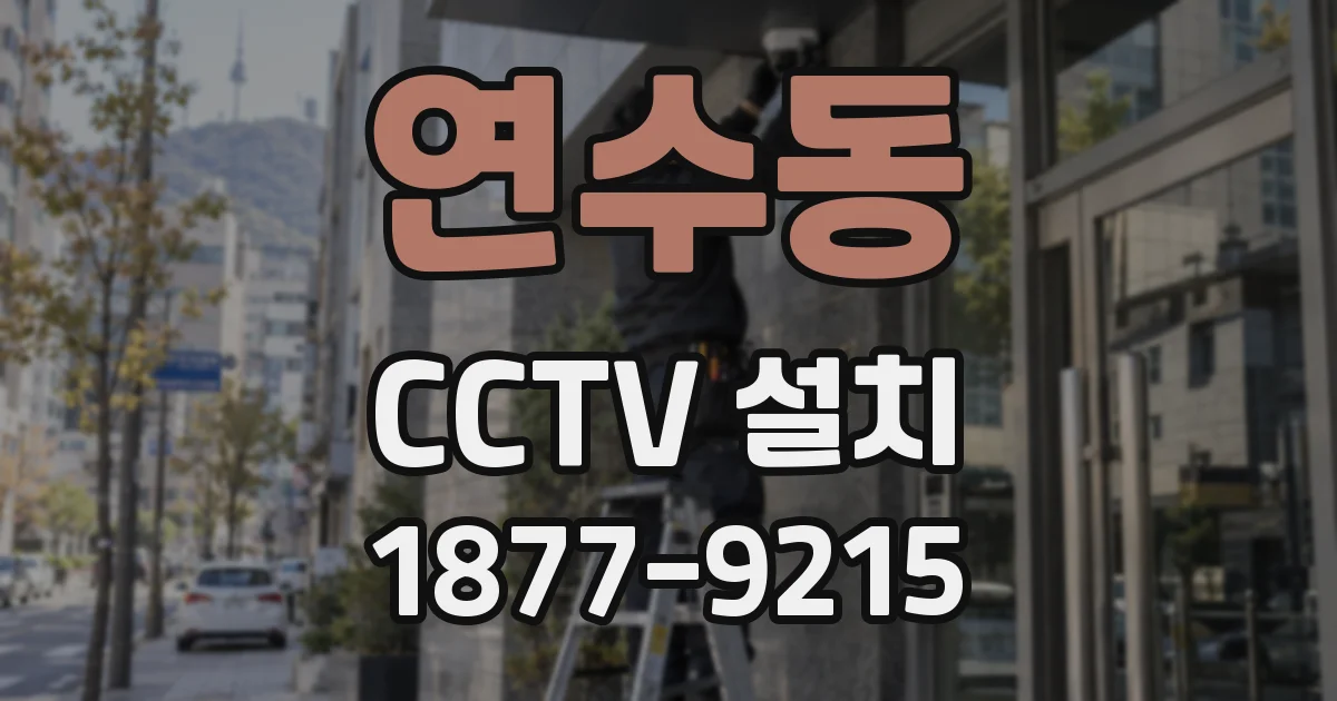 연수동 CCTV 설치