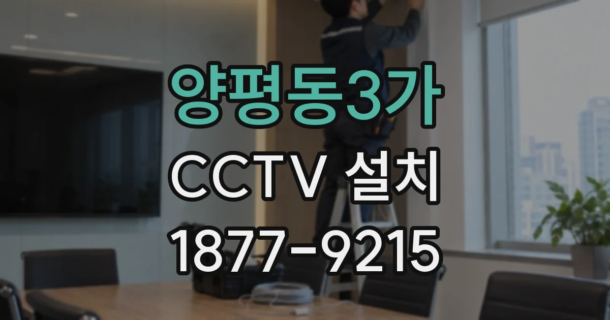 양평동3가 CCTV 설치