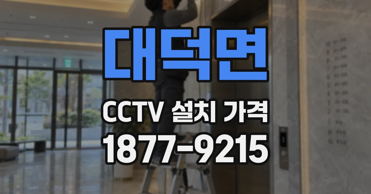 대덕면 CCTV 설치 가격