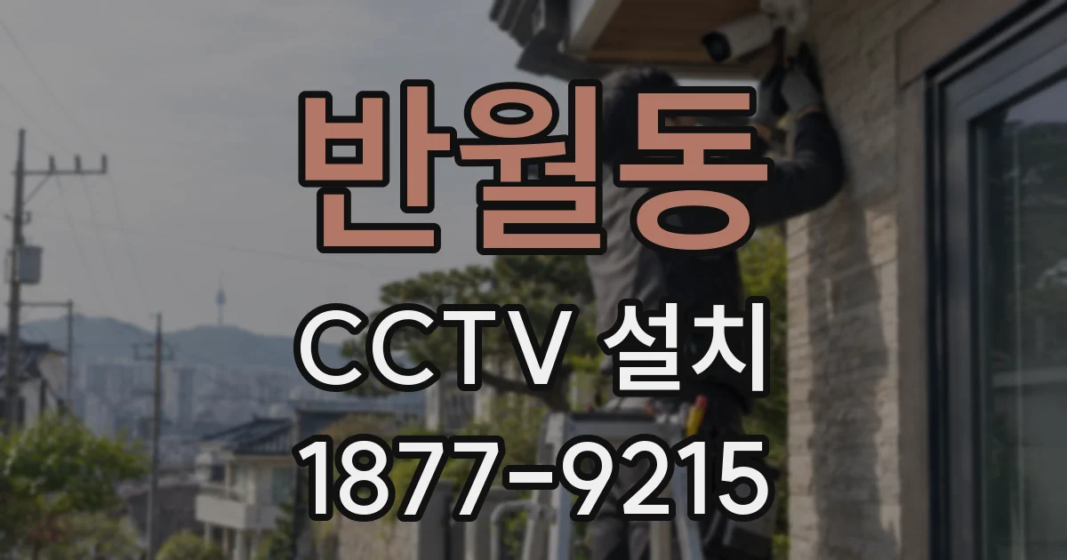 반월동 CCTV 설치