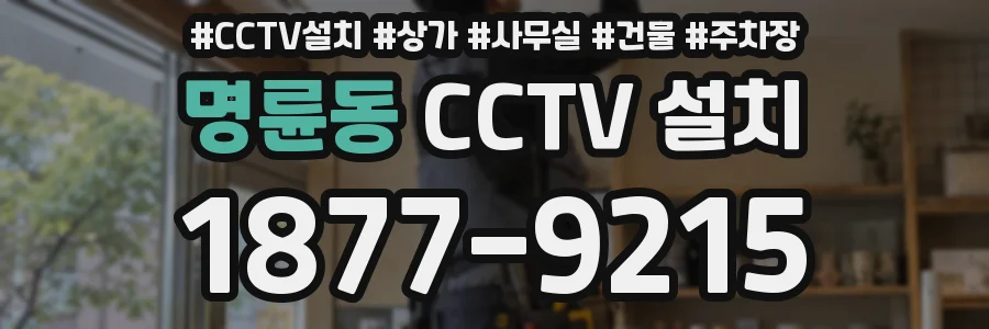 명륜동 CCTV 설치