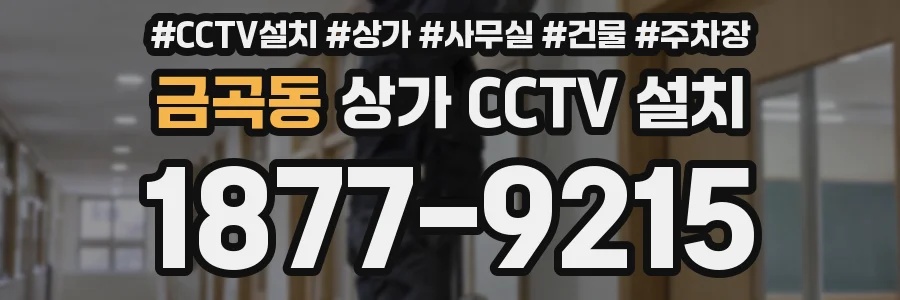 금곡동 상가 CCTV 설치