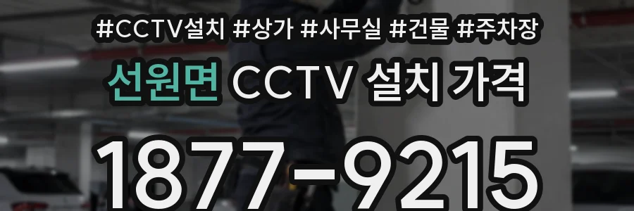 선원면 CCTV 설치 가격