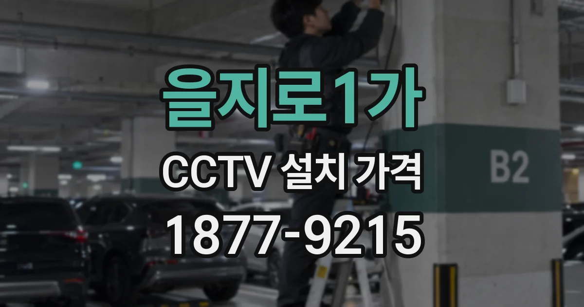 을지로1가 CCTV 설치 가격