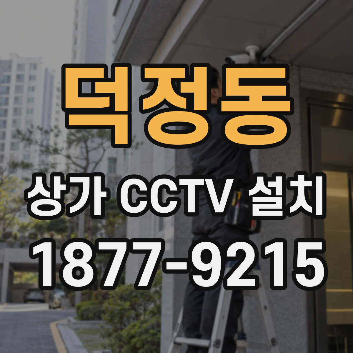 덕정동 상가 CCTV 설치