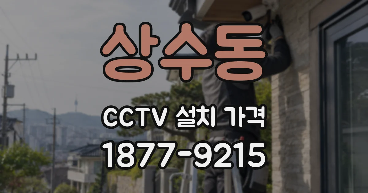 상수동 CCTV 설치 가격