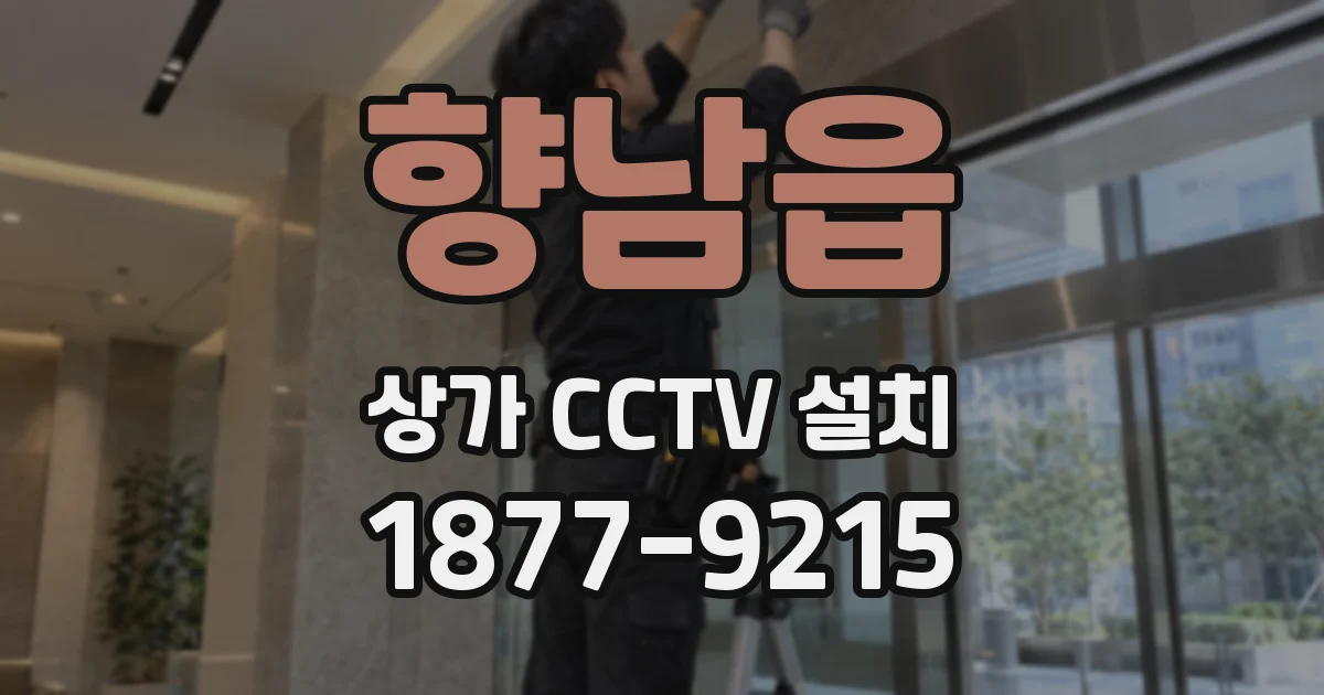 향남읍 상가 CCTV 설치