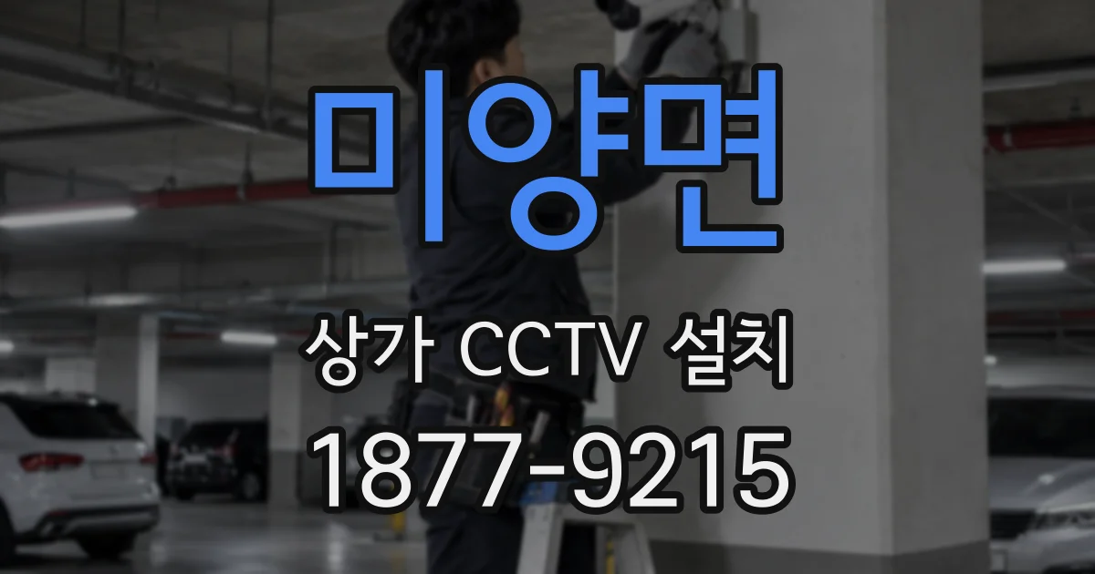 미양면 상가 CCTV 설치