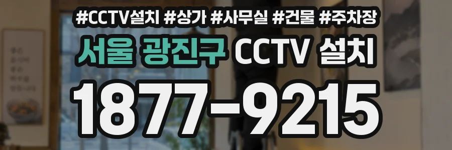 서울 광진구 CCTV 설치