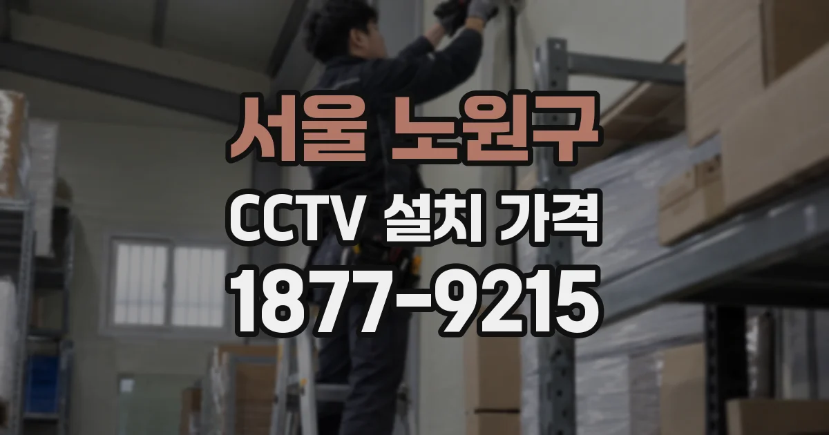 서울 노원구 CCTV 설치 가격