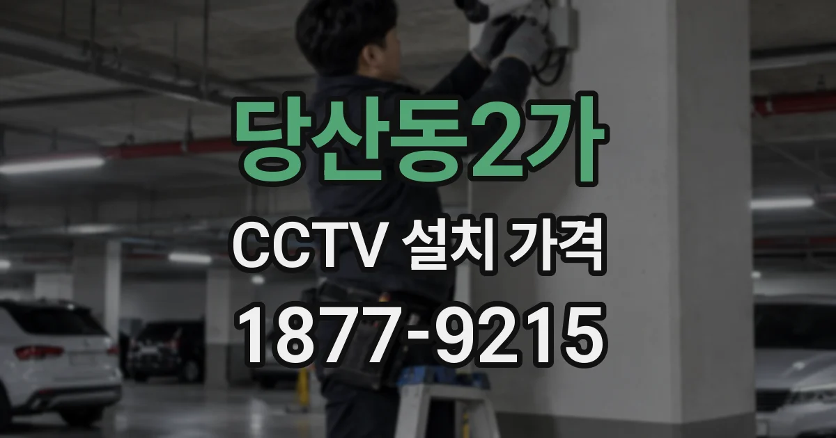 당산동2가 CCTV 설치 가격