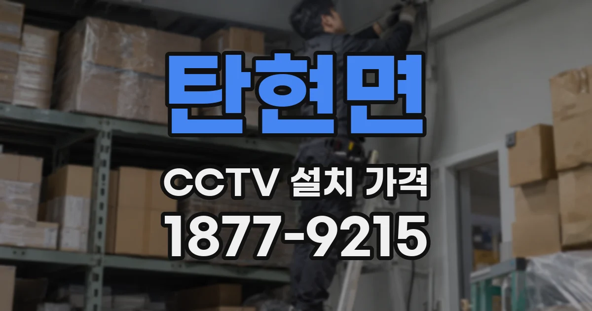 탄현면 CCTV 설치 가격