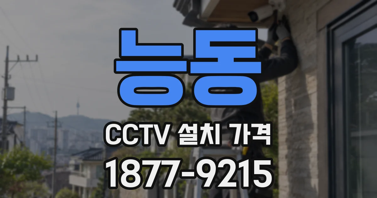 능동 CCTV 설치 가격