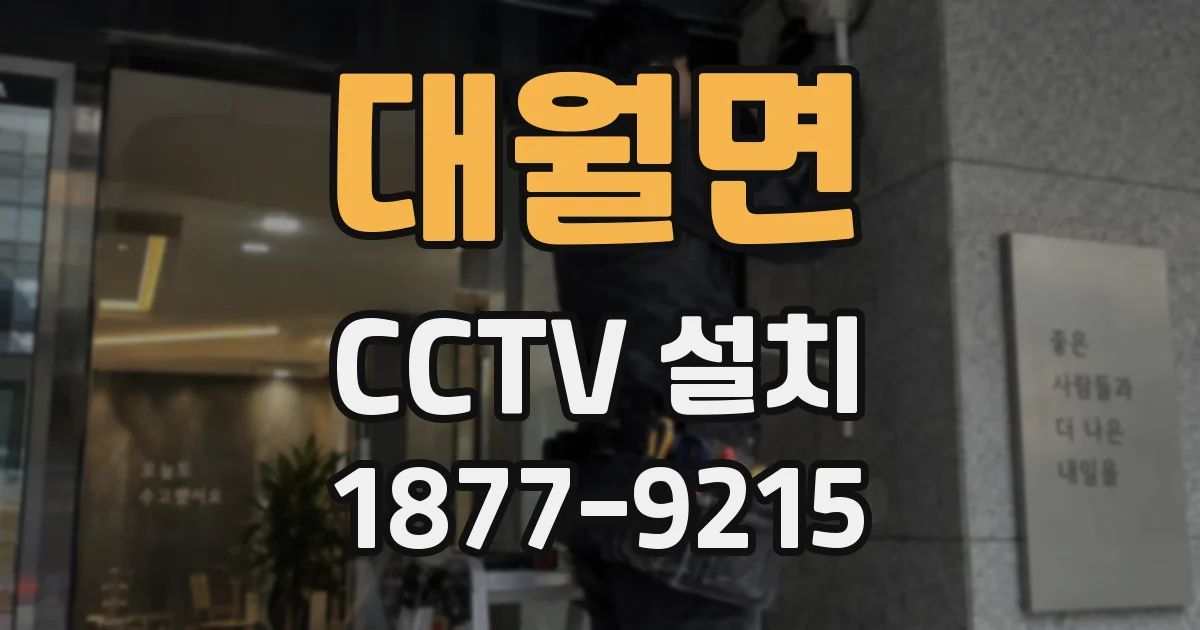 대월면 CCTV 설치
