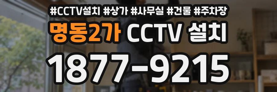 명동2가 CCTV 설치