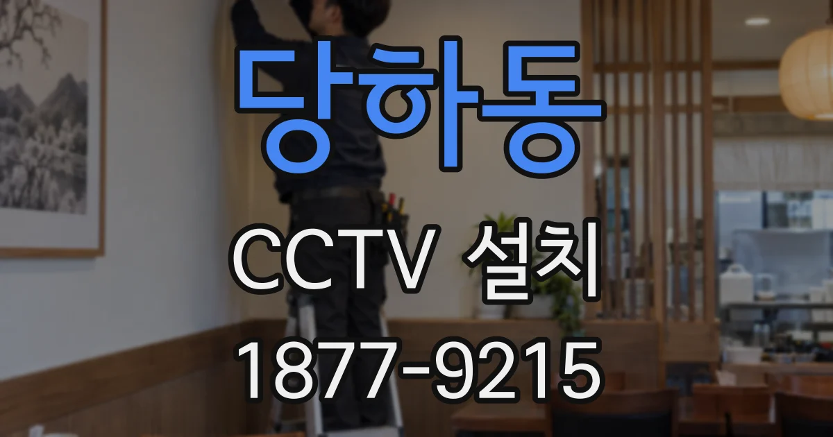 당하동 CCTV 설치